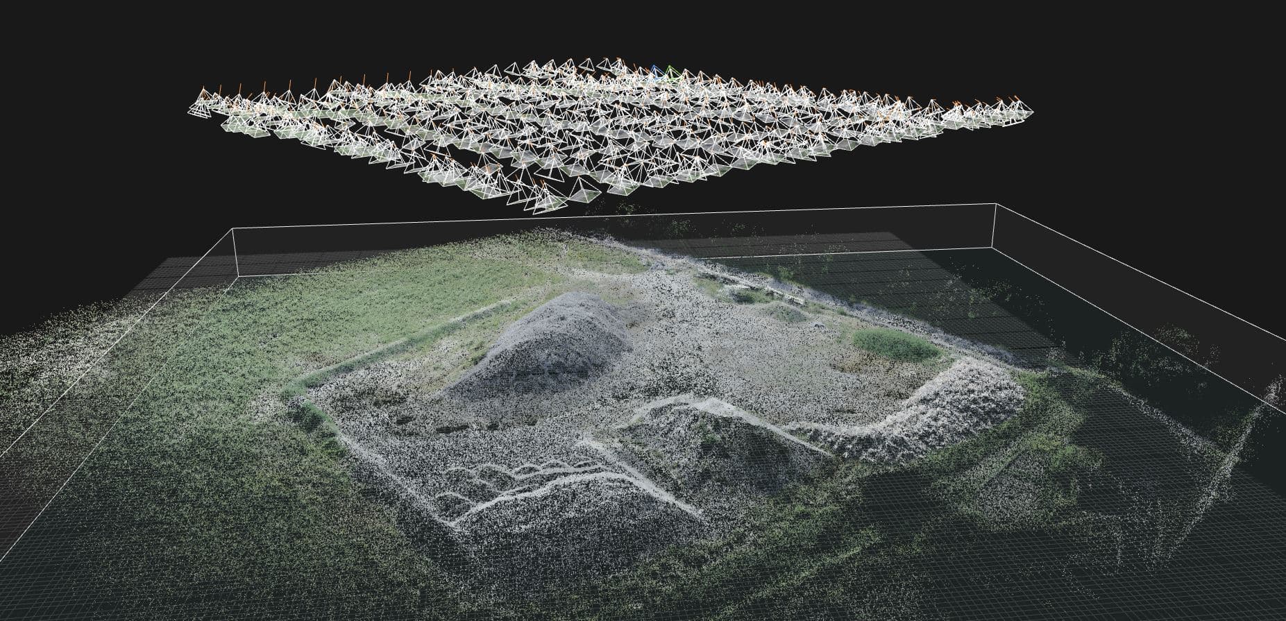 Nuage de points photogrammétrie drone