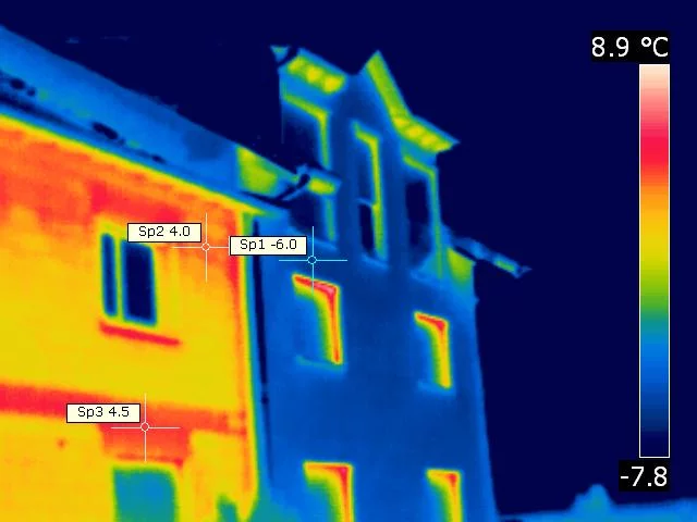 Thermographie aérienne de façade